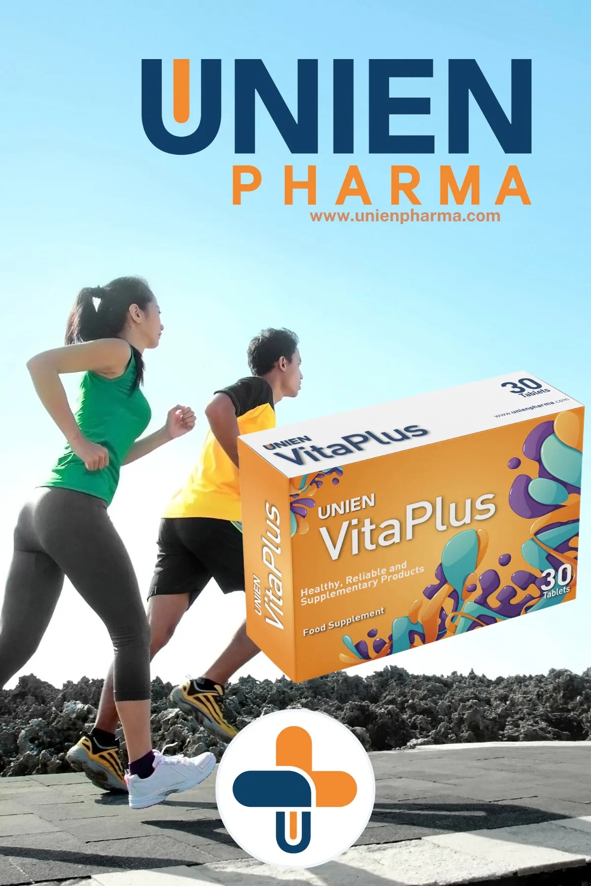 UNIEN Pharma UNIEN VitaPlus/Kore Ginsengi Ekstresi, Kolostrum, Multivitamin ve Mineralli Takviye Edici Gıda